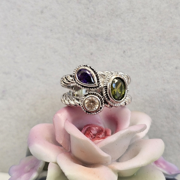 SET! Coldwater Creek Necklace and 925 Rope Ring with 925 Kachina Earrings SET! - Picture 9 of 16